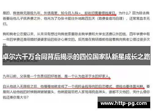 卓尔六千万合同背后揭示的四位国家队新星成长之路
